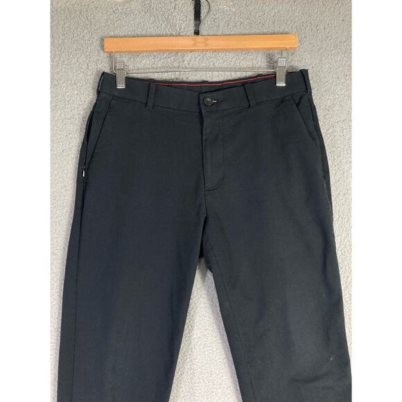 IZOD Men's Black‎ Straight Leg Pants Size 30x30 Work Dress Business Casual - Picture 5 of 9